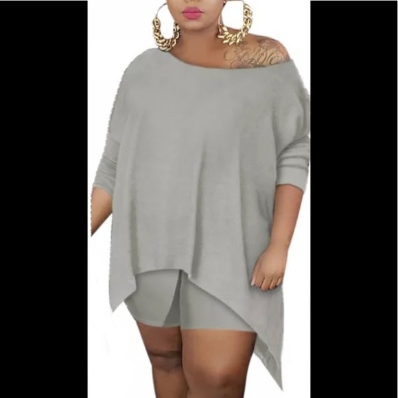 🤍SHOULDER BREEZE🤍 2pcs (short) Gray - Picture 3 of 5